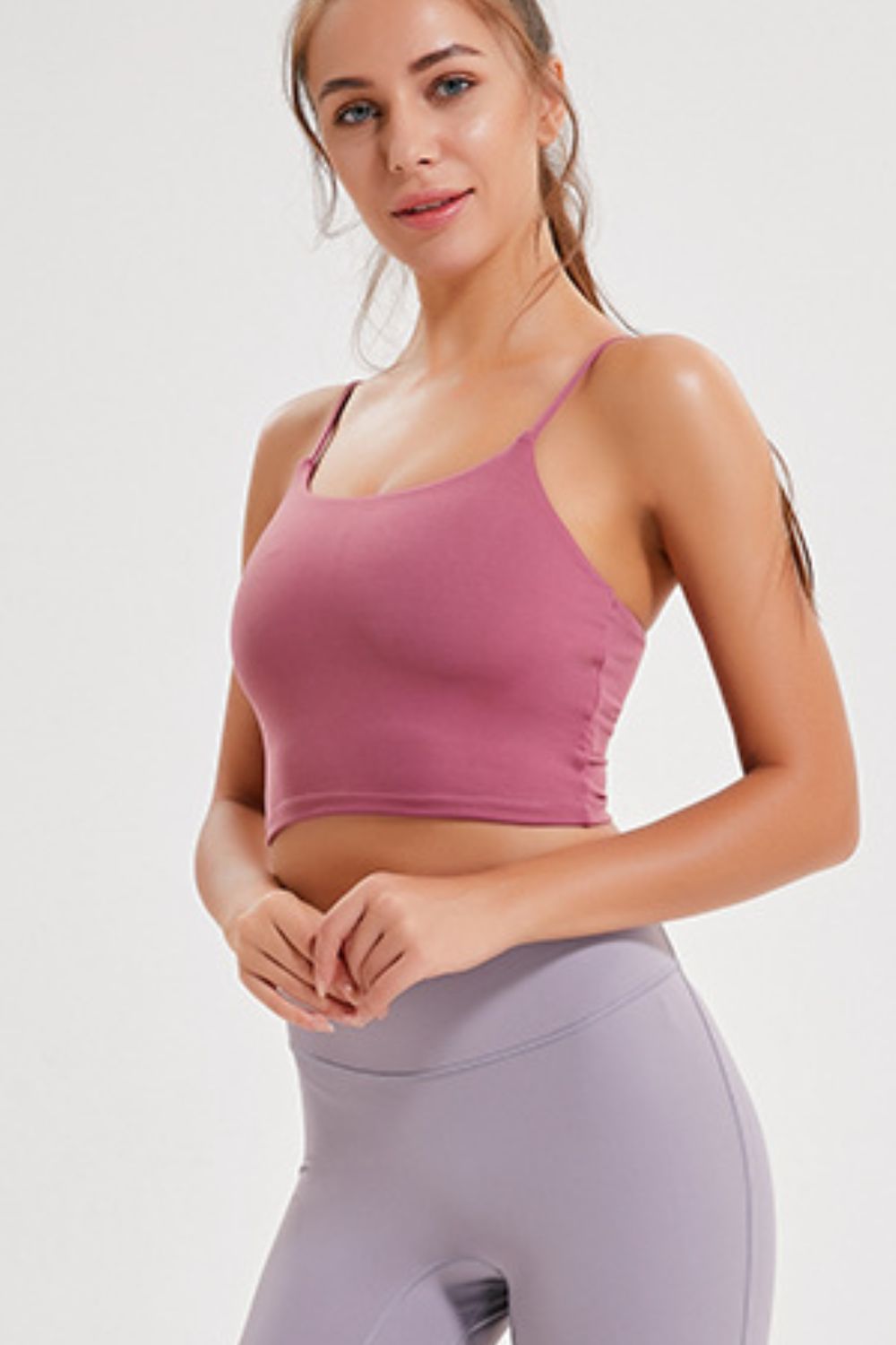 Millennia Feel Like Skin Scoop Neck Sports Cami - MAD RUFFI