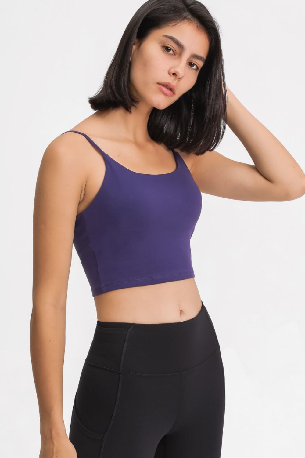 Millennia Feel Like Skin Scoop Neck Sports Cami - MAD RUFFI