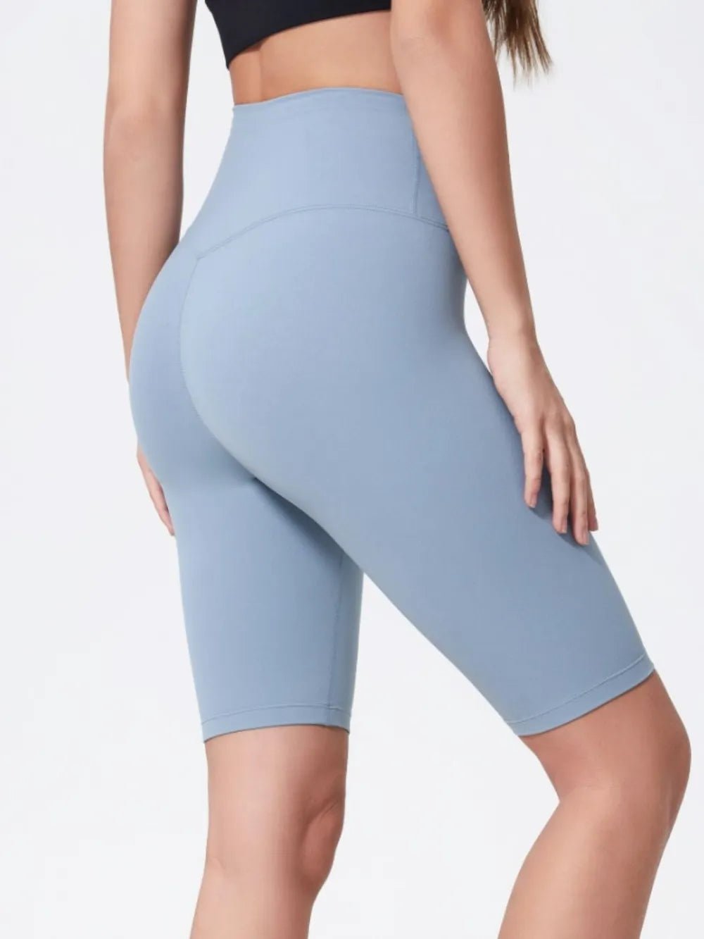 Millennia High Rise Wide Waistband Active Shorts - MAD RUFFI