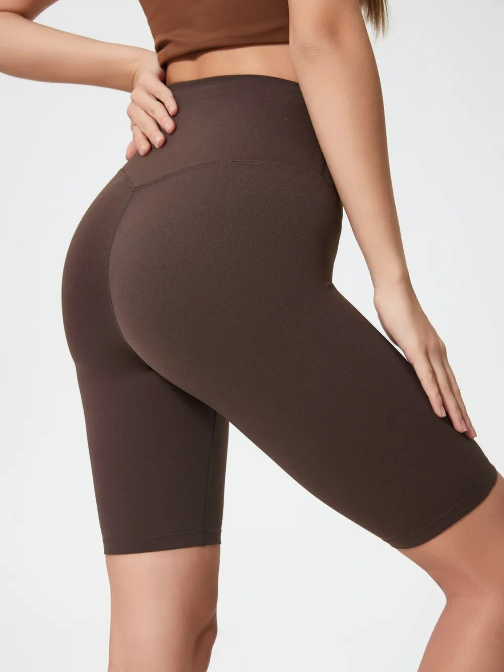 Millennia High Rise Wide Waistband Active Shorts - MAD RUFFI