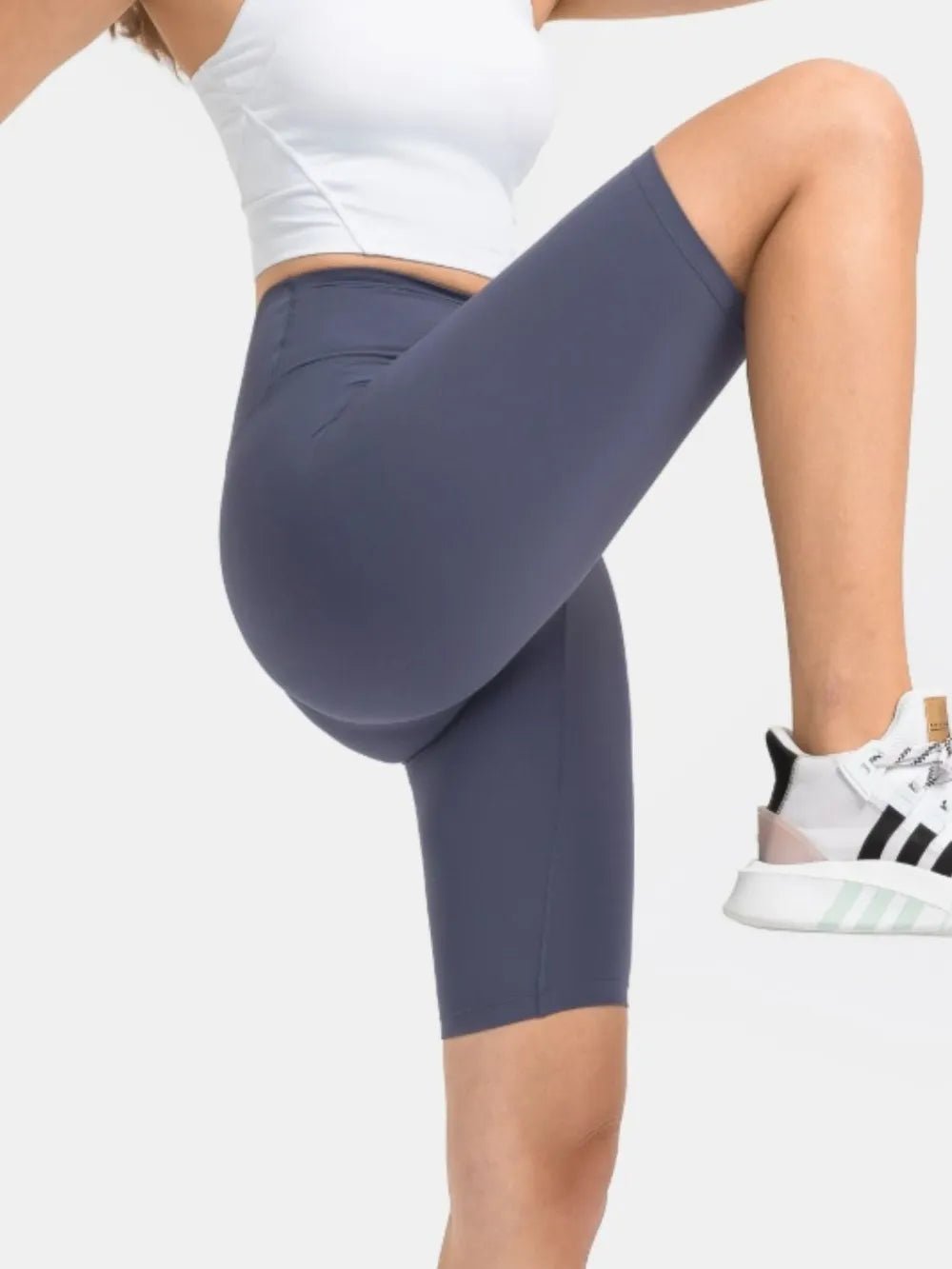 Millennia High Rise Wide Waistband Active Shorts - MAD RUFFI