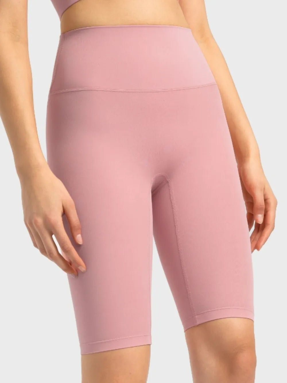 Millennia High Rise Wide Waistband Active Shorts - MAD RUFFI