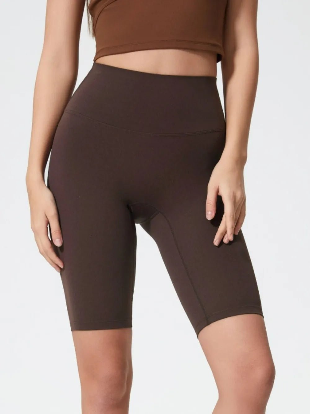 Millennia High Rise Wide Waistband Active Shorts - MAD RUFFI