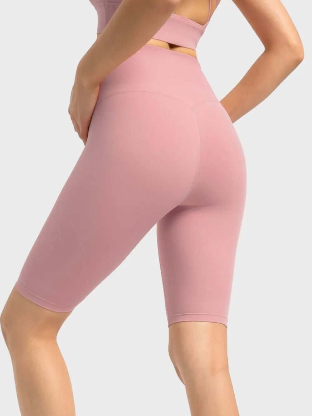 Millennia High Rise Wide Waistband Active Shorts - MAD RUFFI