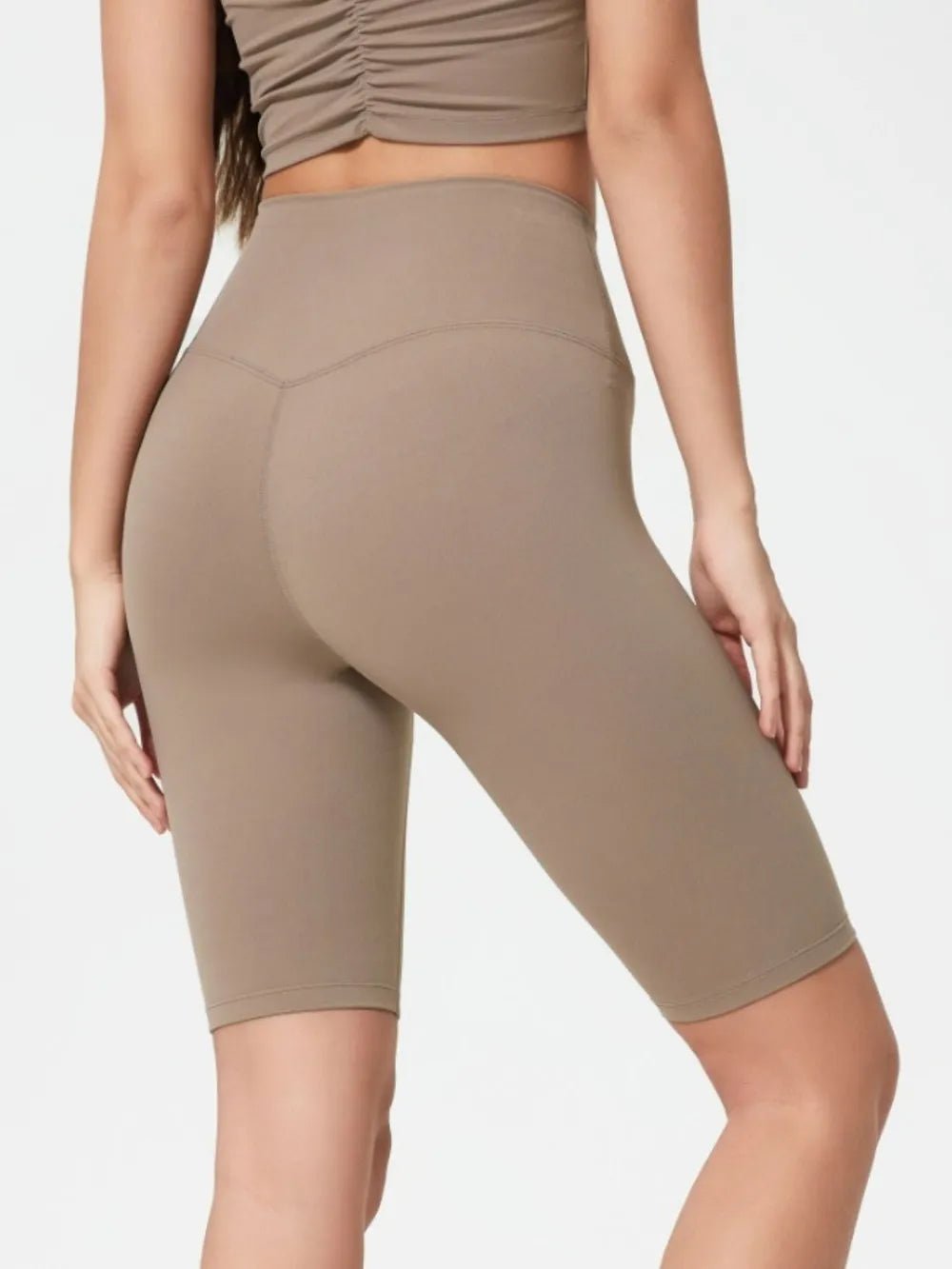 Millennia High Rise Wide Waistband Active Shorts - MAD RUFFI