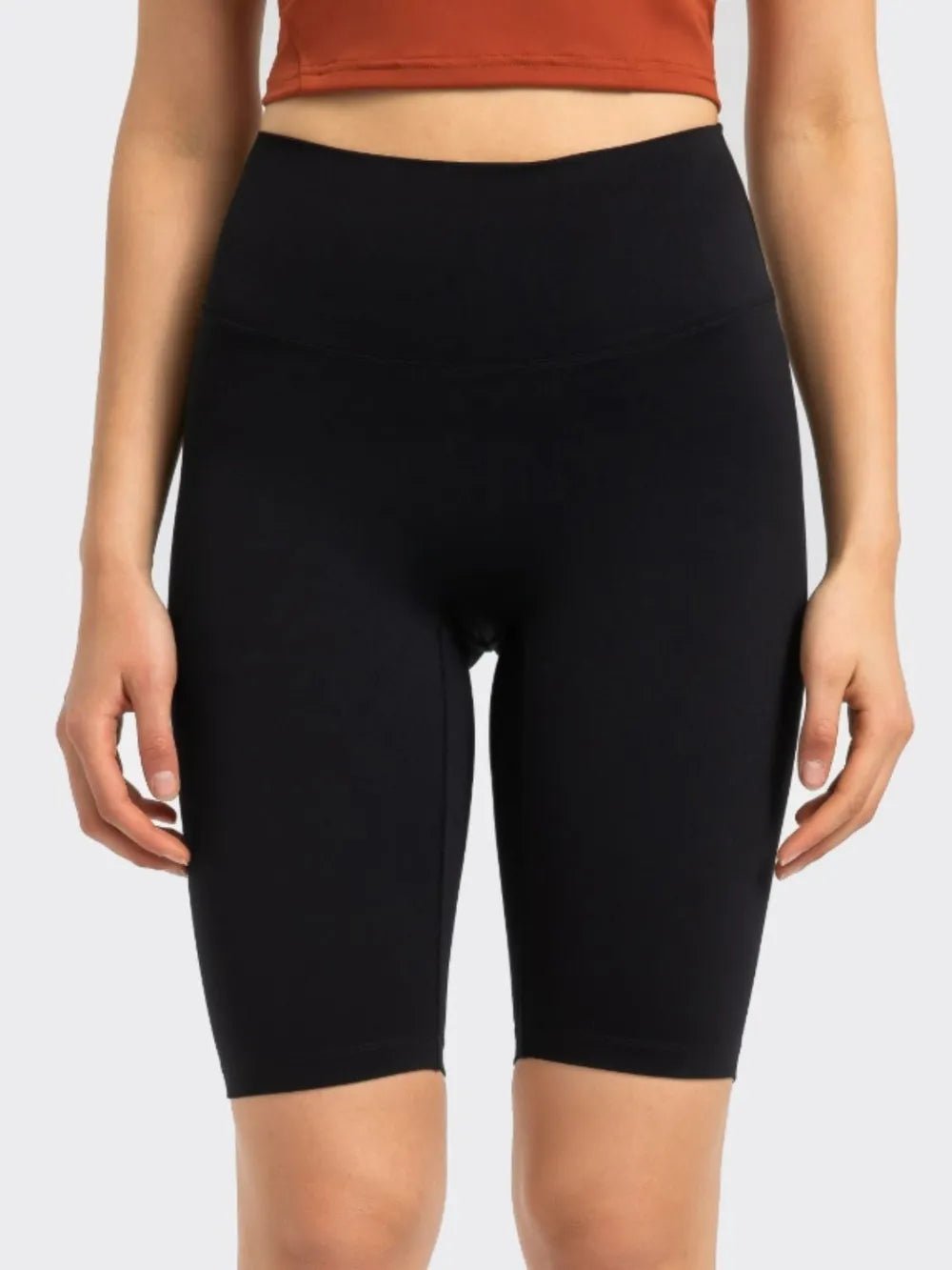 Millennia High Rise Wide Waistband Active Shorts - MAD RUFFI