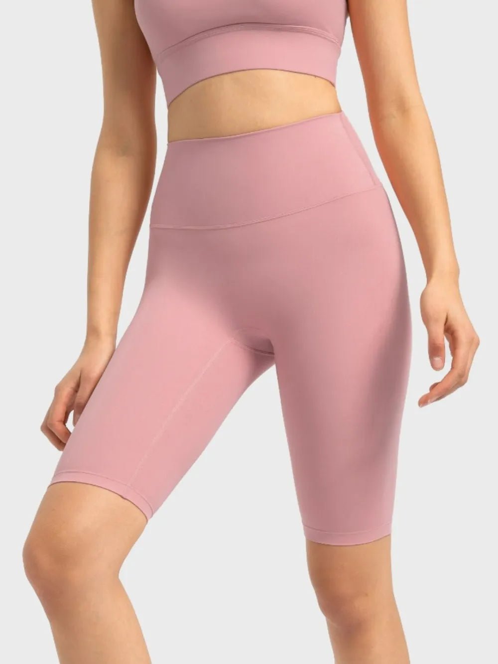 Millennia High Rise Wide Waistband Active Shorts - MAD RUFFI