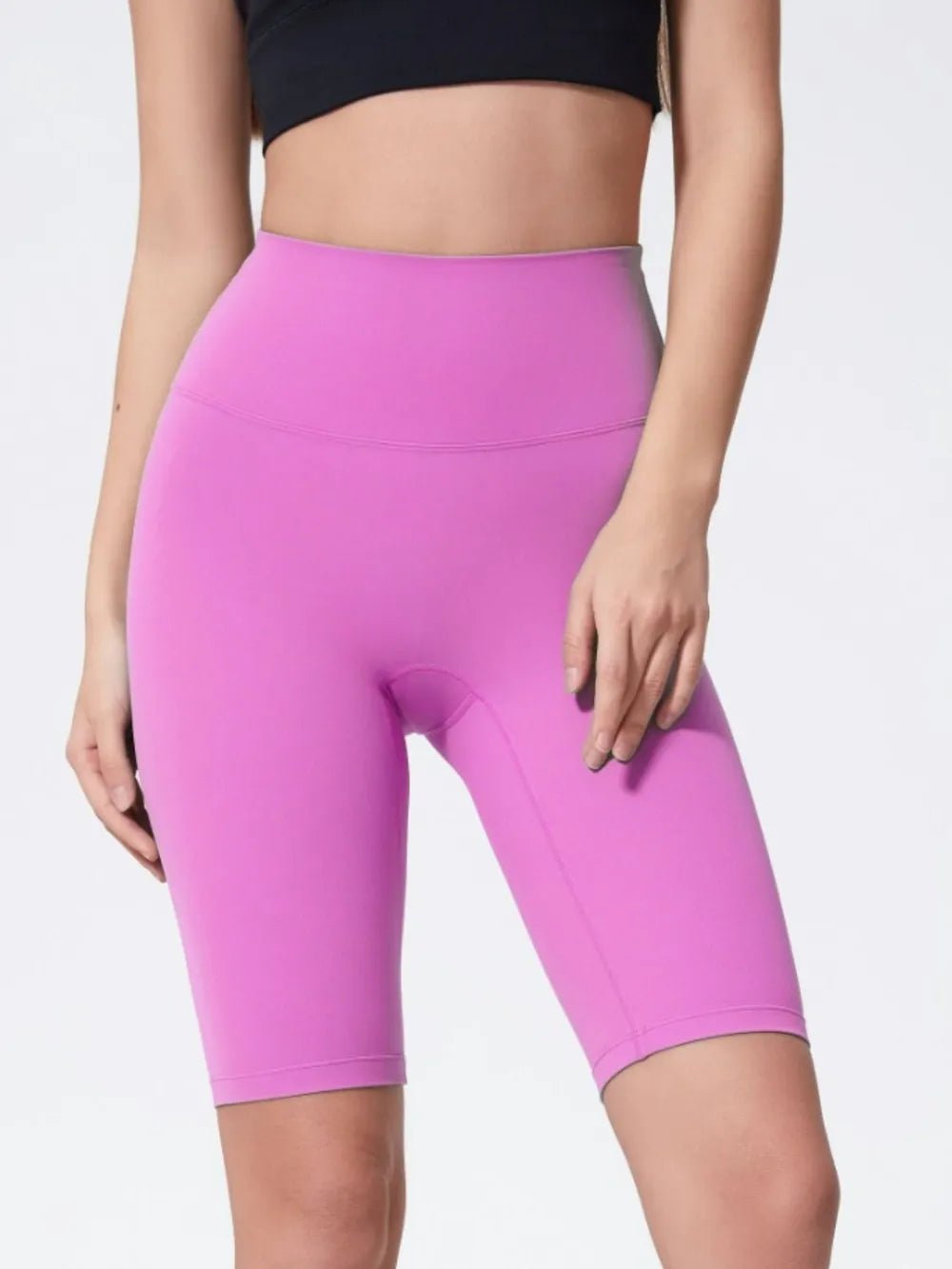 Millennia High Rise Wide Waistband Active Shorts - MAD RUFFI