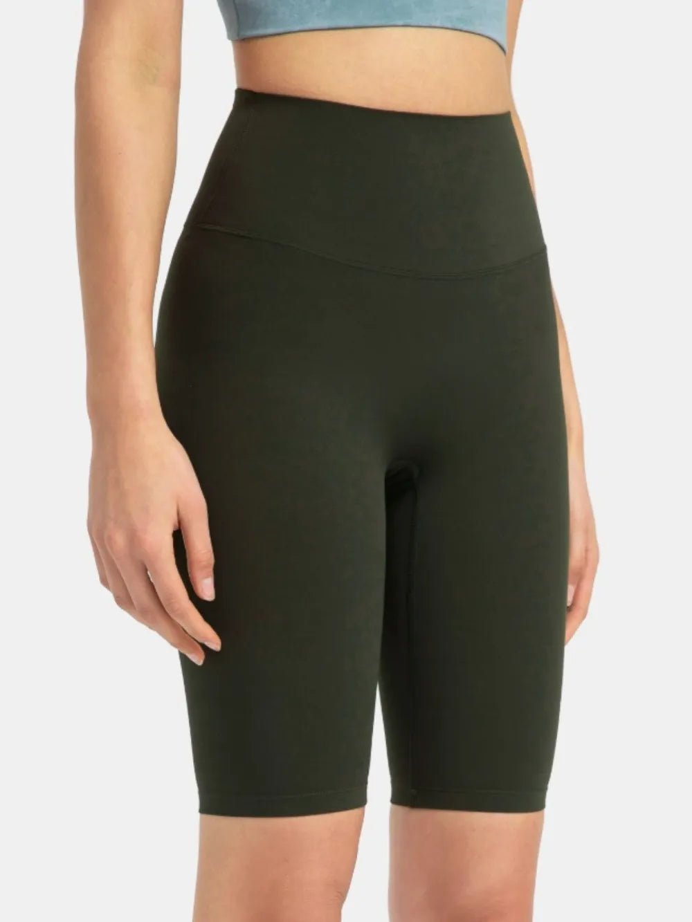 Millennia High Rise Wide Waistband Active Shorts - MAD RUFFI