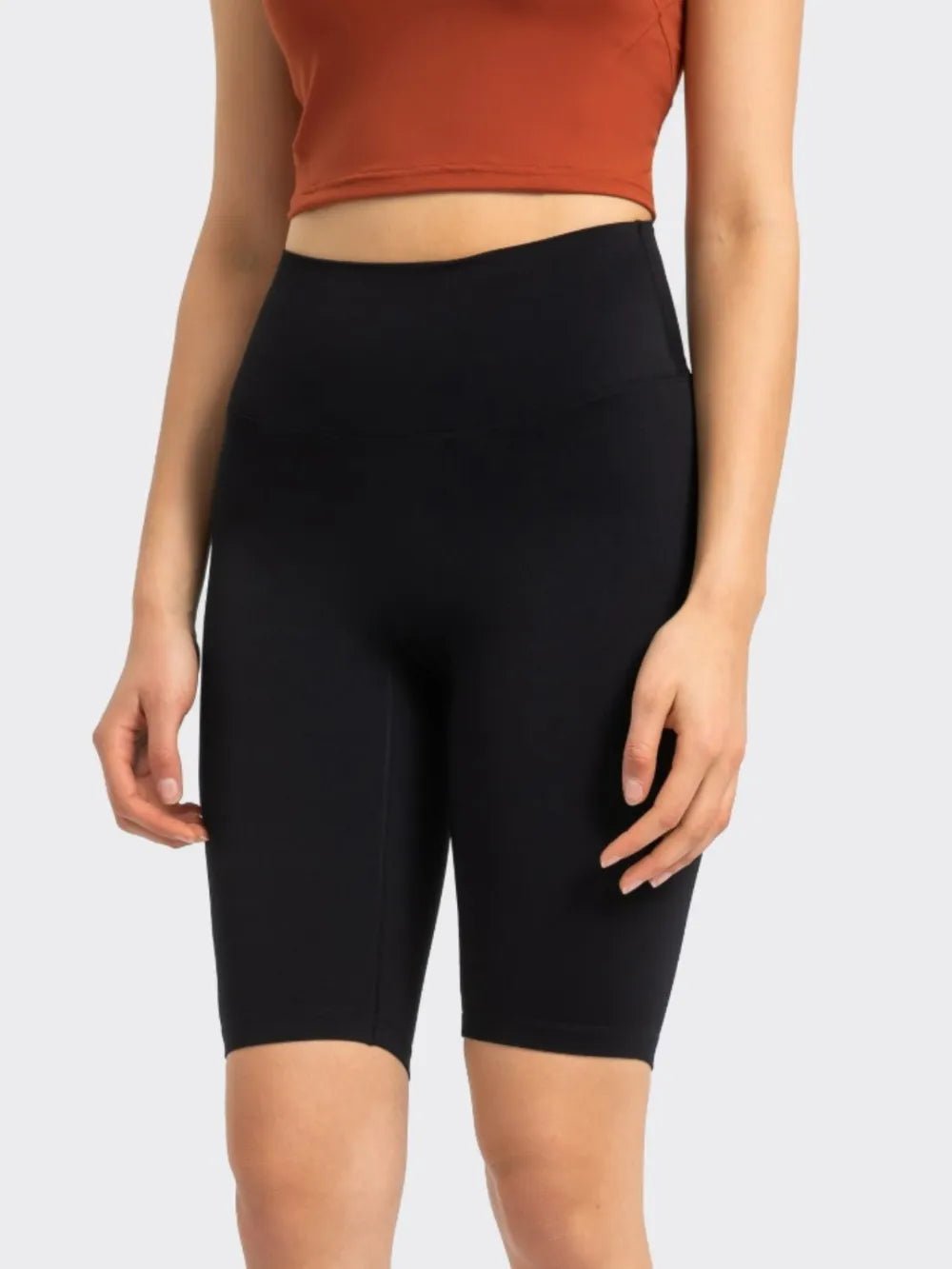 Millennia High Rise Wide Waistband Active Shorts - MAD RUFFI