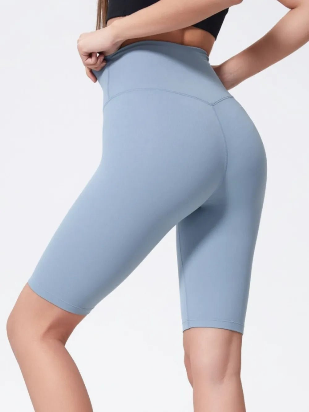 Millennia High Rise Wide Waistband Active Shorts - MAD RUFFI