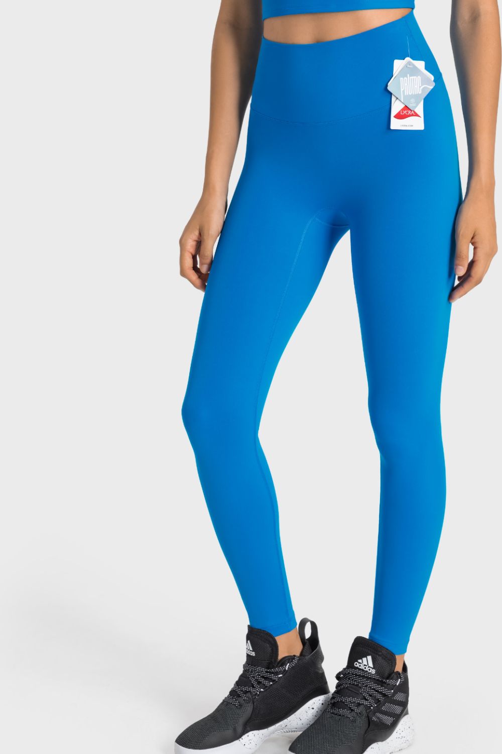 Millennia High - Rise Wide Waistband Yoga Leggings - MAD RUFFI