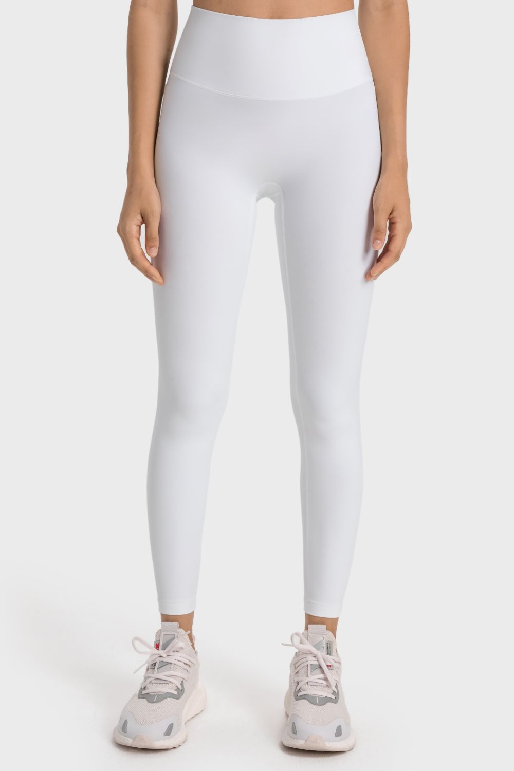 Millennia High - Rise Wide Waistband Yoga Leggings - MAD RUFFI