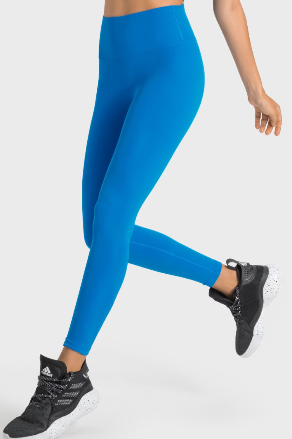 Millennia High - Rise Wide Waistband Yoga Leggings - MAD RUFFI