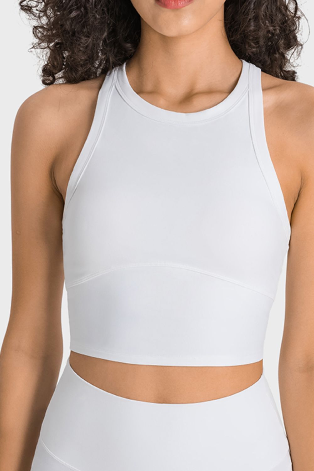 Millennia Racerback Cropped Sports Tank - MAD RUFFI