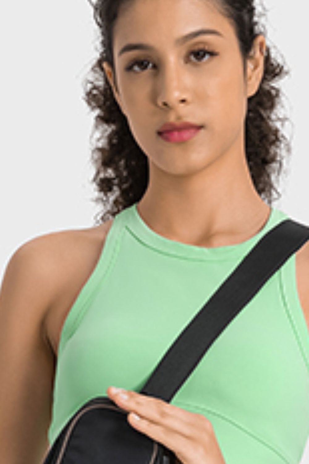 Millennia Racerback Cropped Sports Tank - MAD RUFFI
