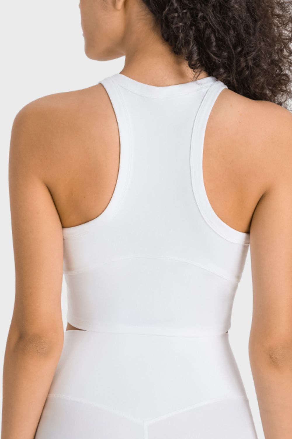 Millennia Racerback Cropped Sports Tank - MAD RUFFI