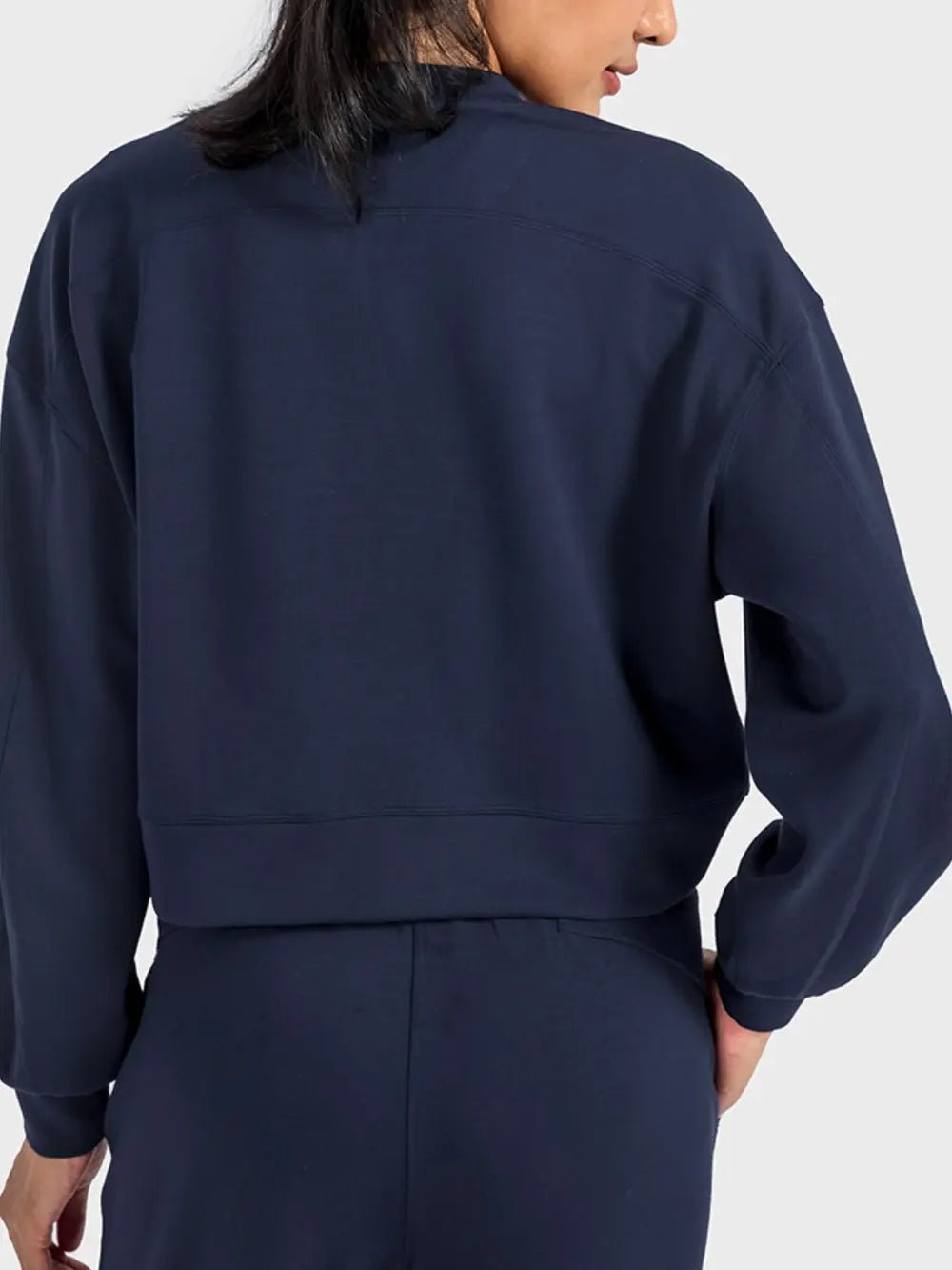 Millennia Round Neck Drop Shoulder Sports Top - MAD RUFFI