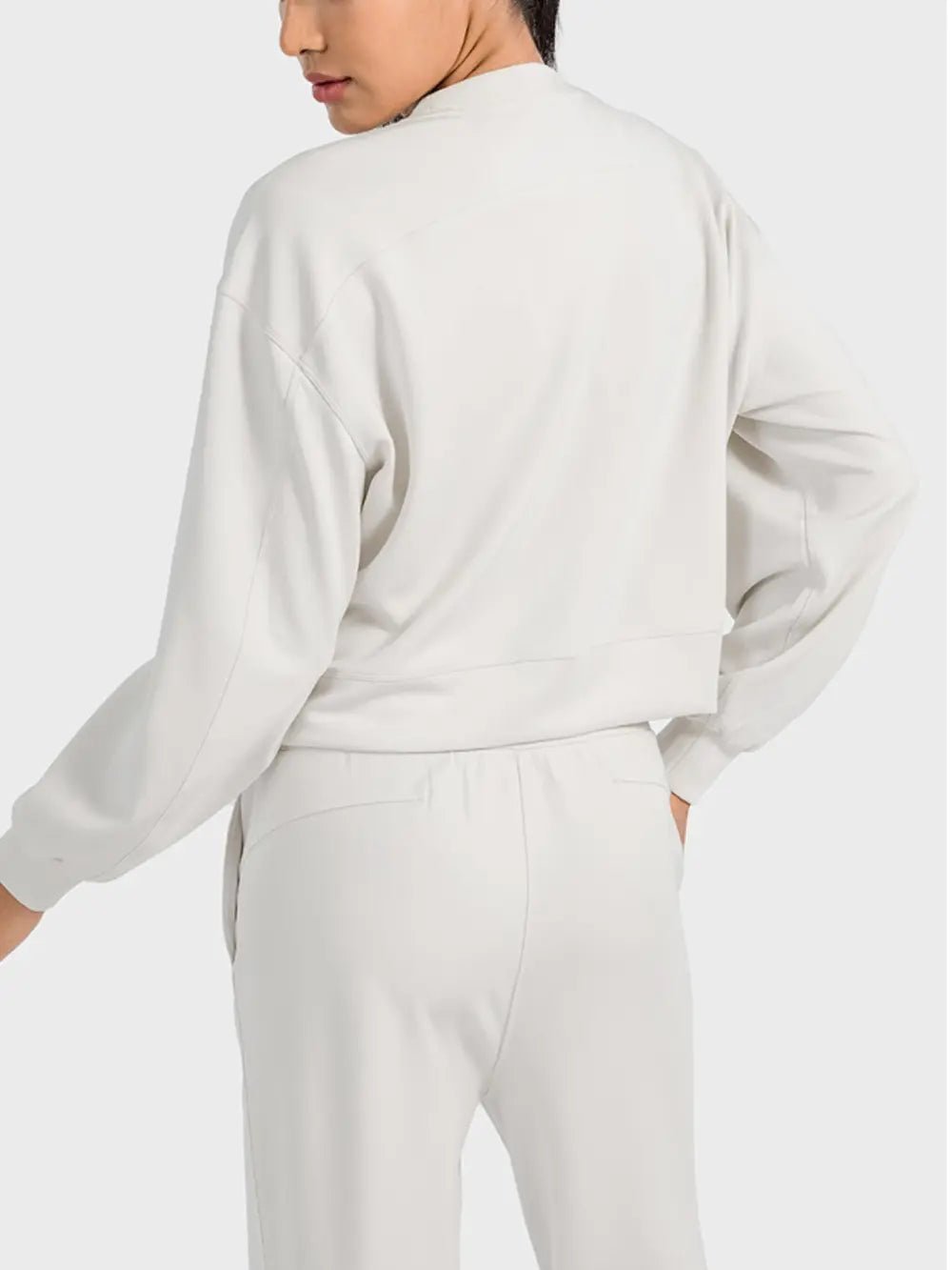 Millennia Round Neck Drop Shoulder Sports Top - MAD RUFFI