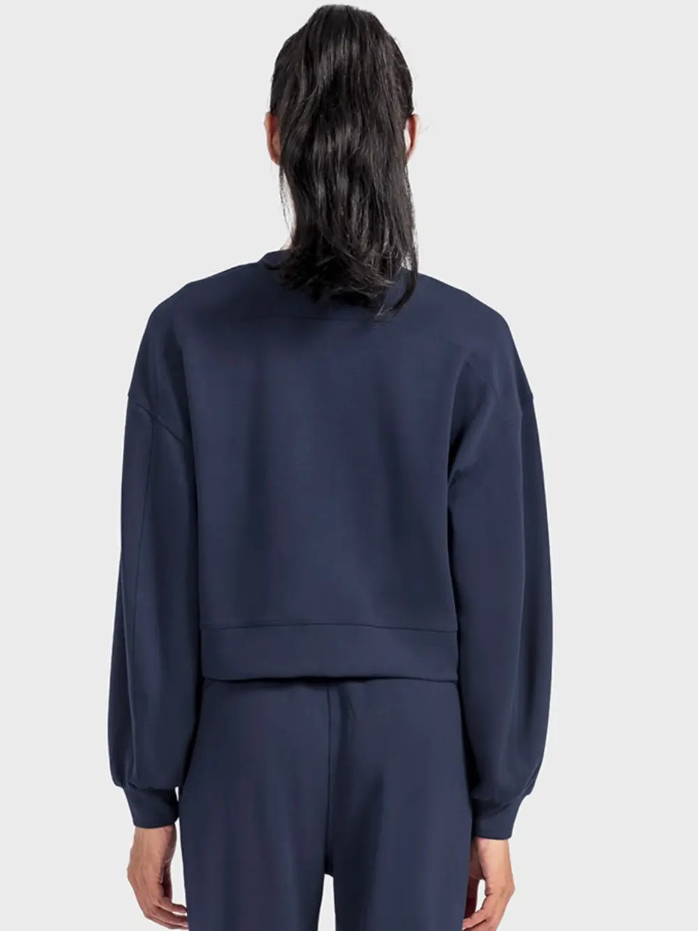 Millennia Round Neck Drop Shoulder Sports Top - MAD RUFFI