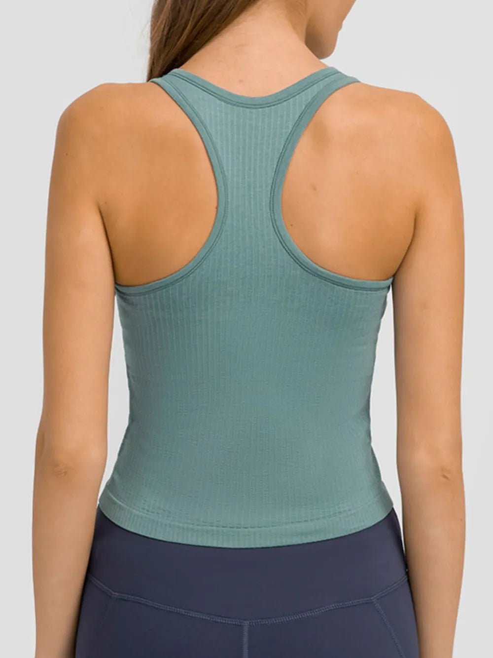 Millennia Round Neck Racerback Active Tank - MAD RUFFI