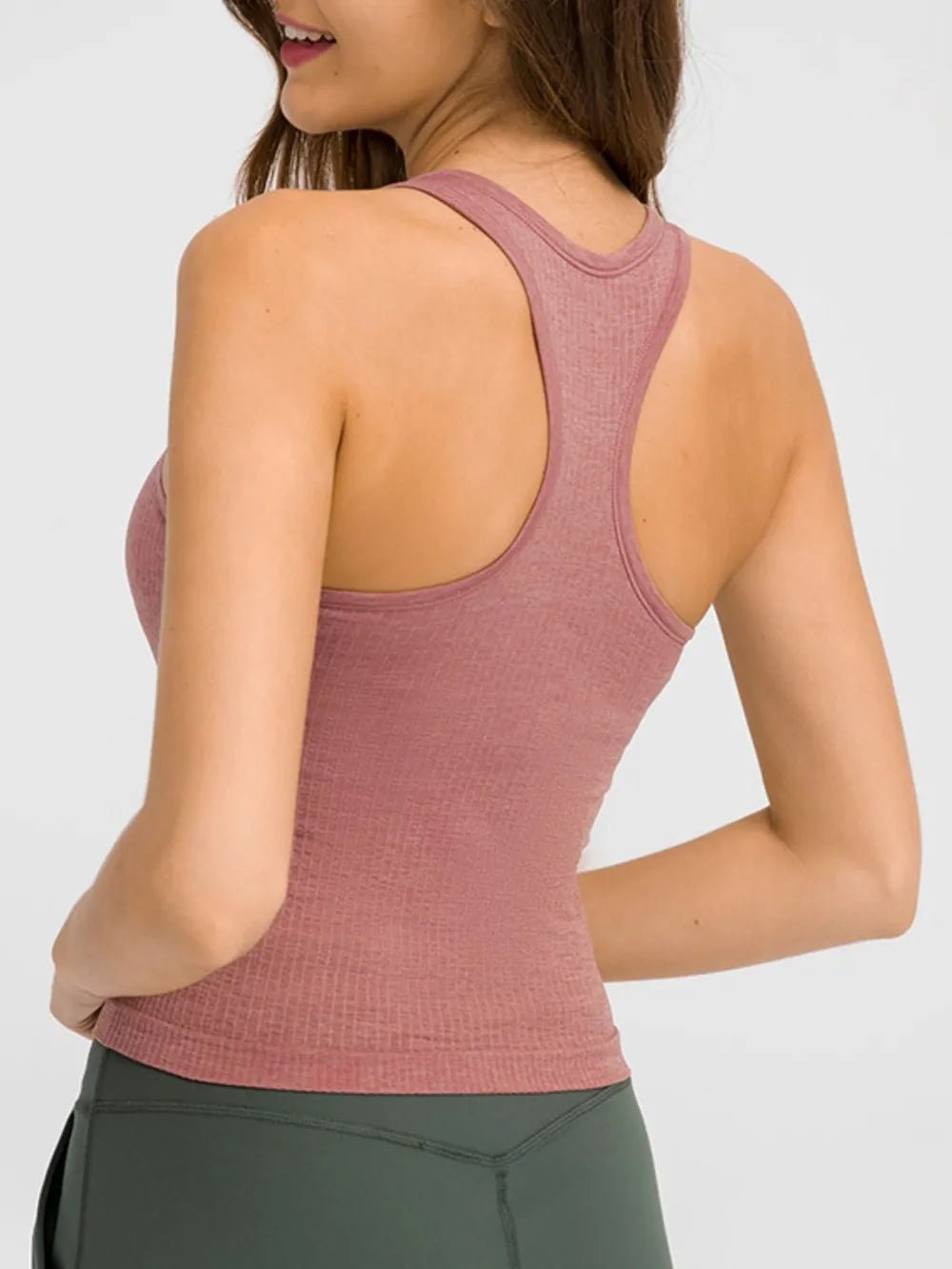 Millennia Round Neck Racerback Active Tank - MAD RUFFI