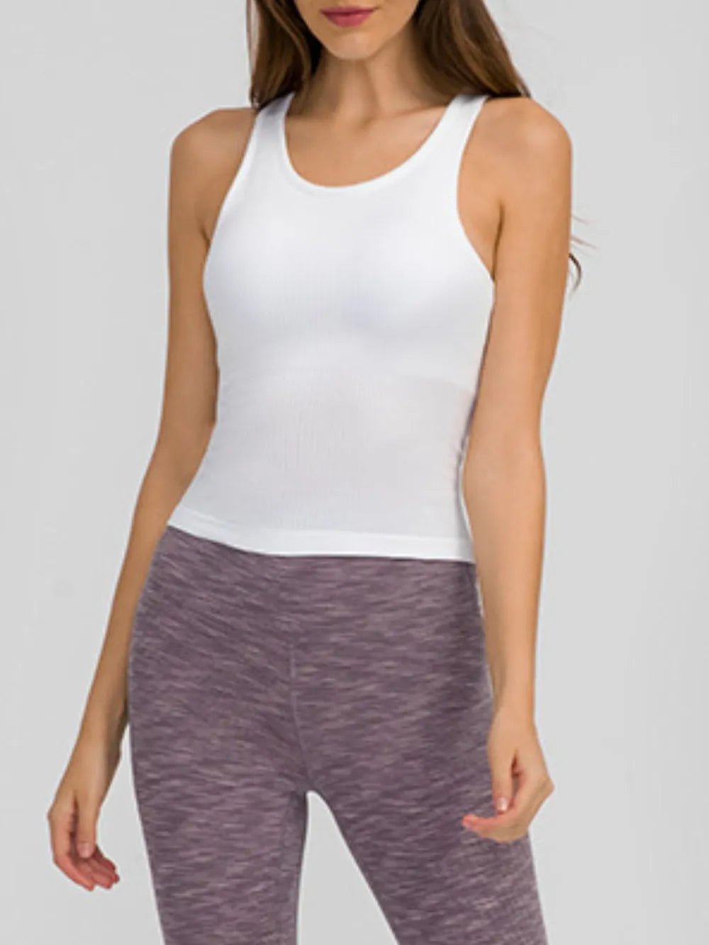 Millennia Round Neck Racerback Active Tank - MAD RUFFI