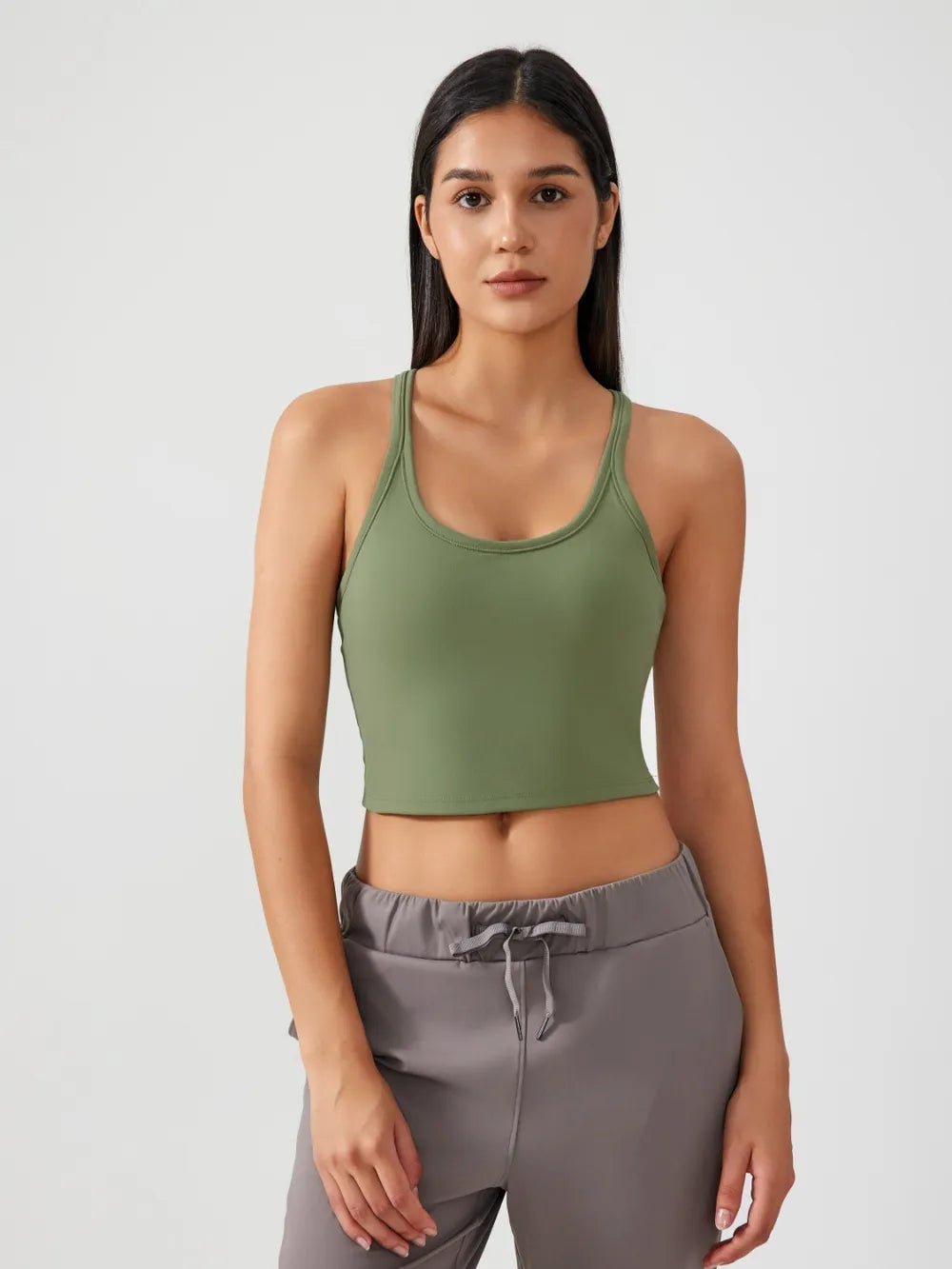 Millennia Scoop Neck Active Tank with Detachable Chest Pads - MAD RUFFI