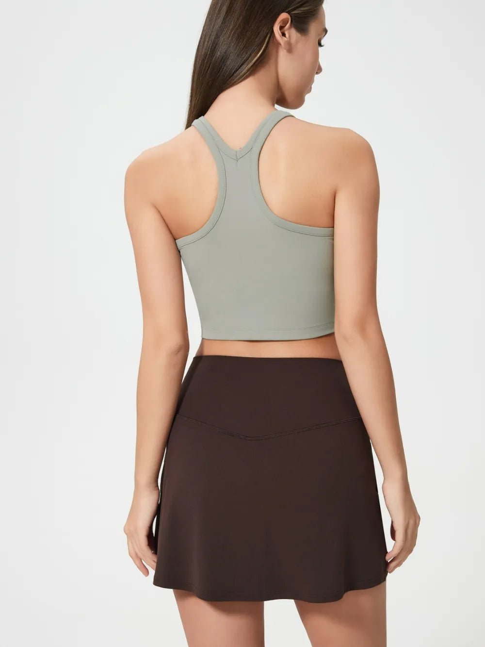 Millennia Scoop Neck Active Tank with Detachable Chest Pads - MAD RUFFI