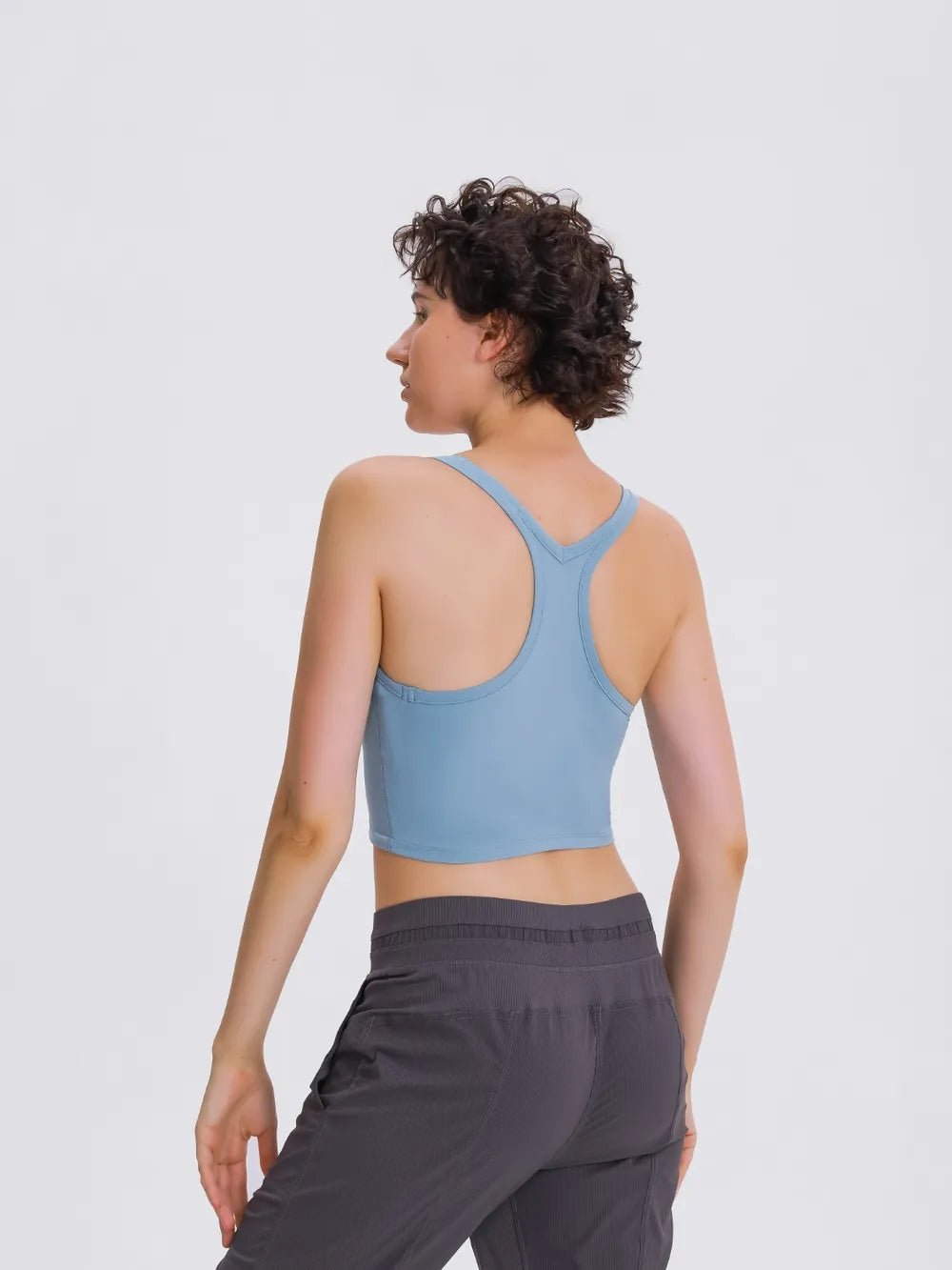 Millennia Scoop Neck Active Tank with Detachable Chest Pads - MAD RUFFI