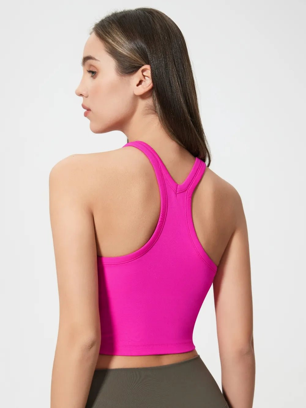 Millennia Scoop Neck Active Tank with Detachable Chest Pads - MAD RUFFI