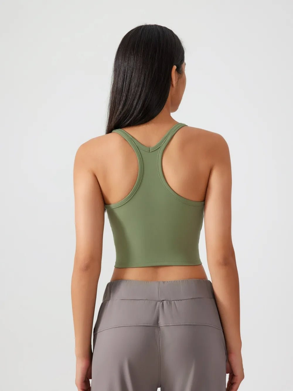 Millennia Scoop Neck Active Tank with Detachable Chest Pads - MAD RUFFI