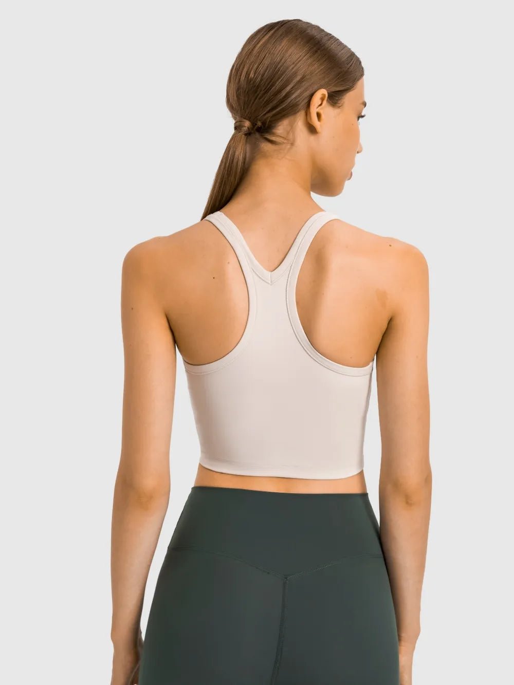 Millennia Scoop Neck Active Tank with Detachable Chest Pads - MAD RUFFI