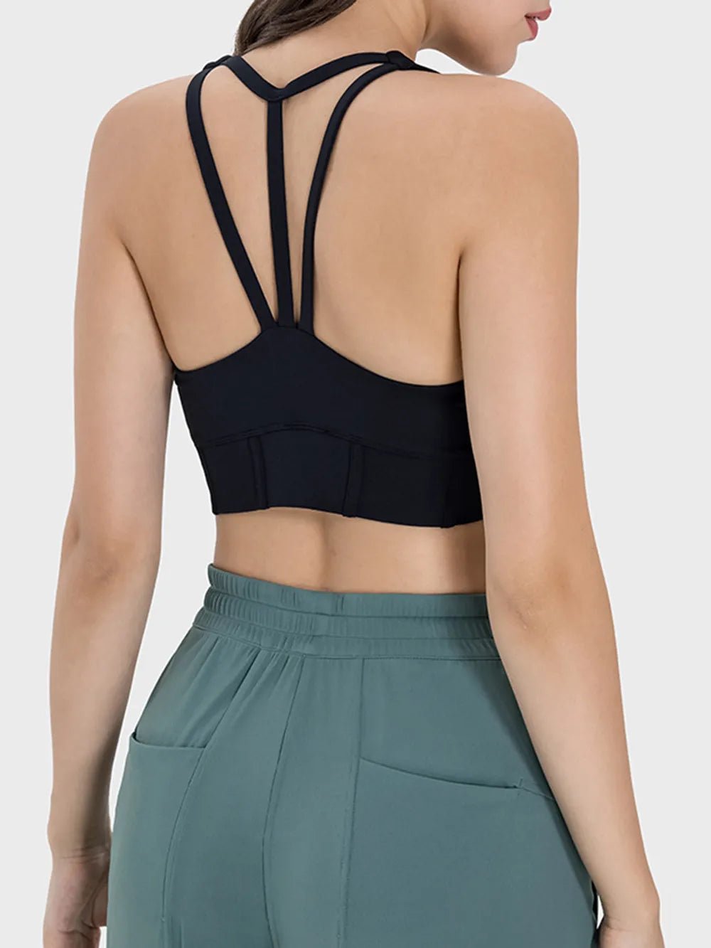 Millennia Square Neck Wide Strap Active Tank - MAD RUFFI