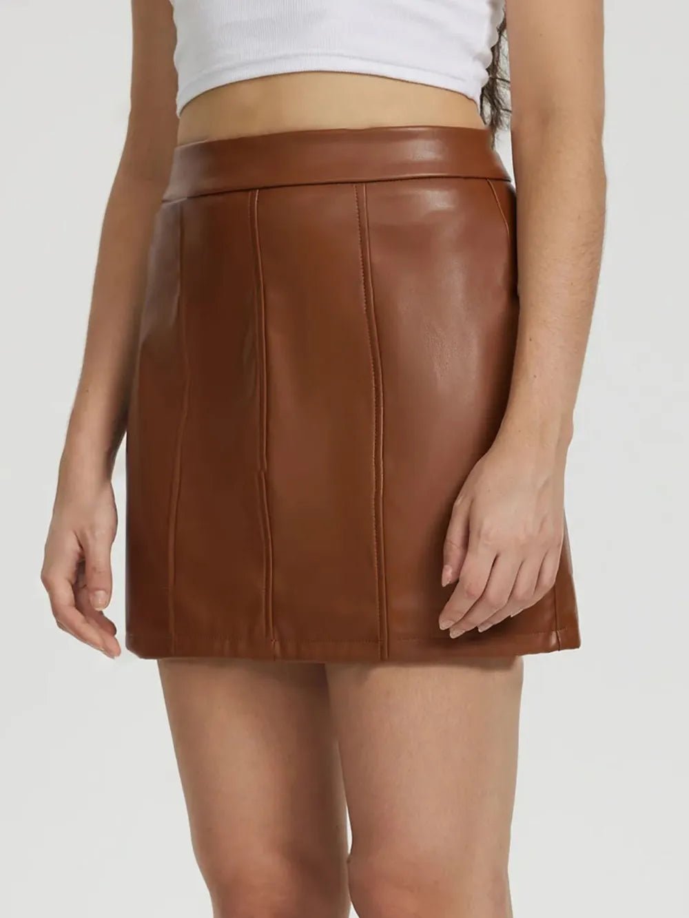 Mini Skirt with Zipper - MAD RUFFI
