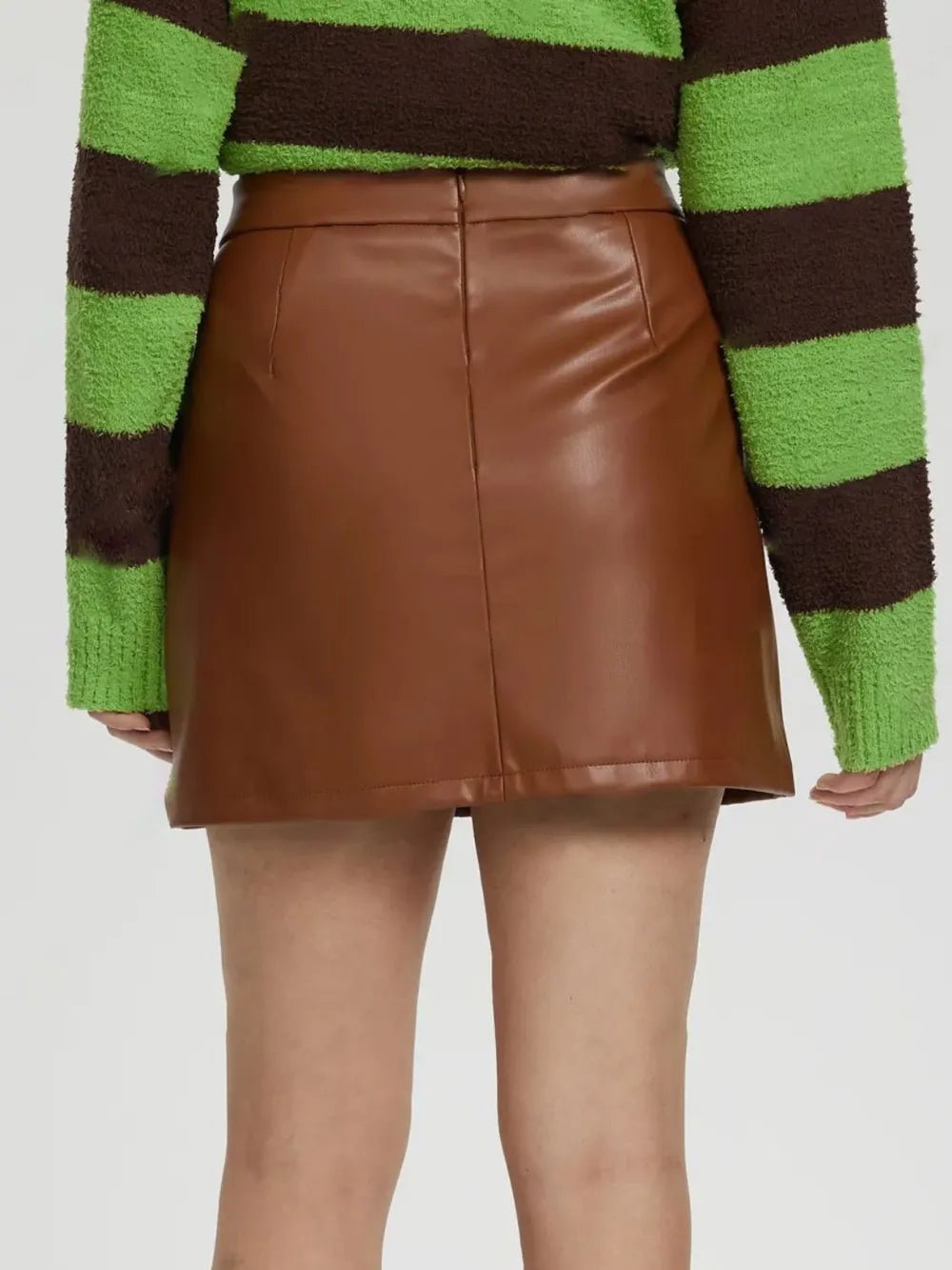 Mini Skirt with Zipper - MAD RUFFI