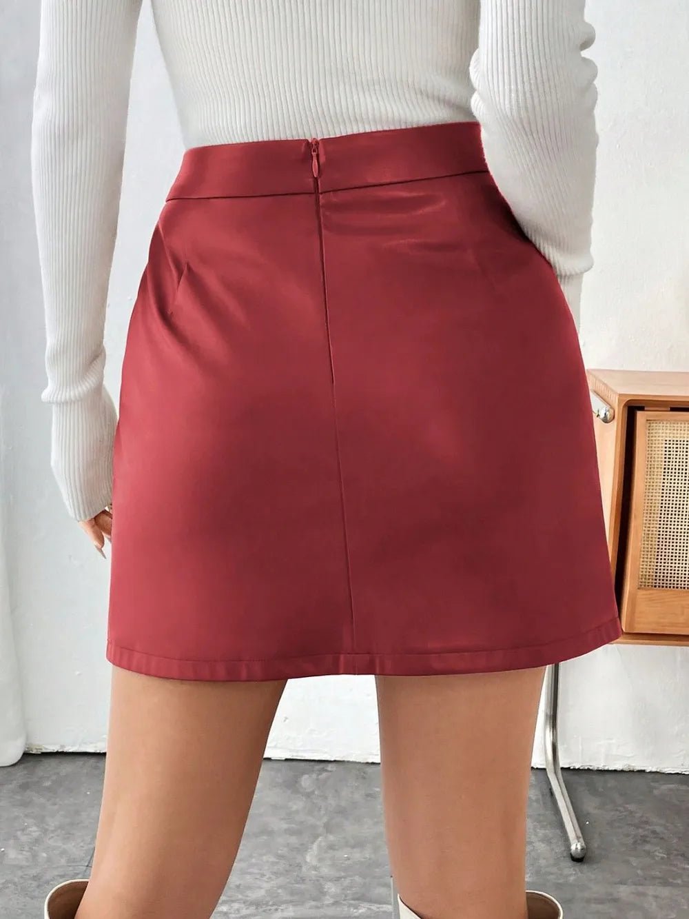 Mini Skirt with Zipper - MAD RUFFI