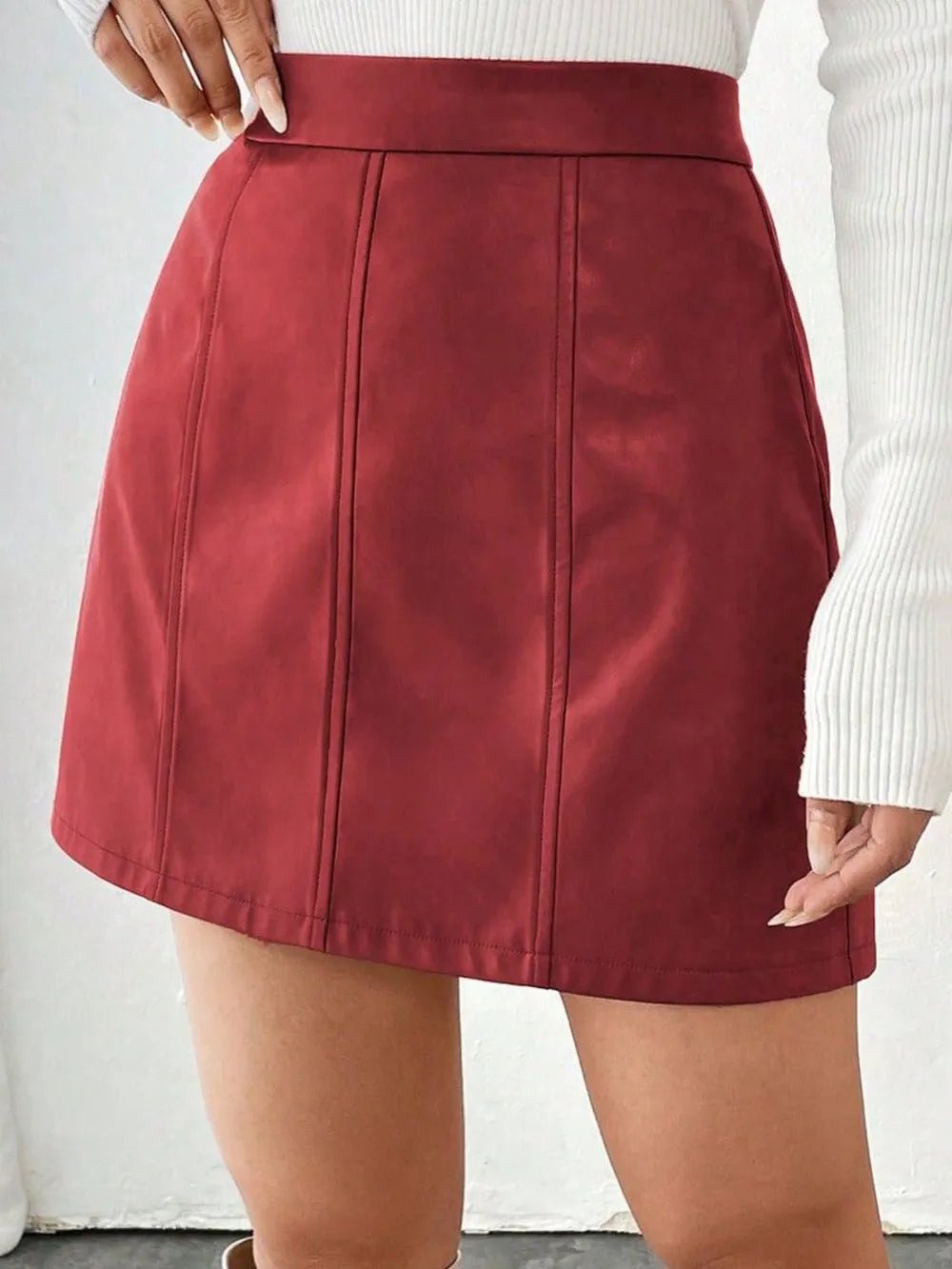 Mini Skirt with Zipper - MAD RUFFI