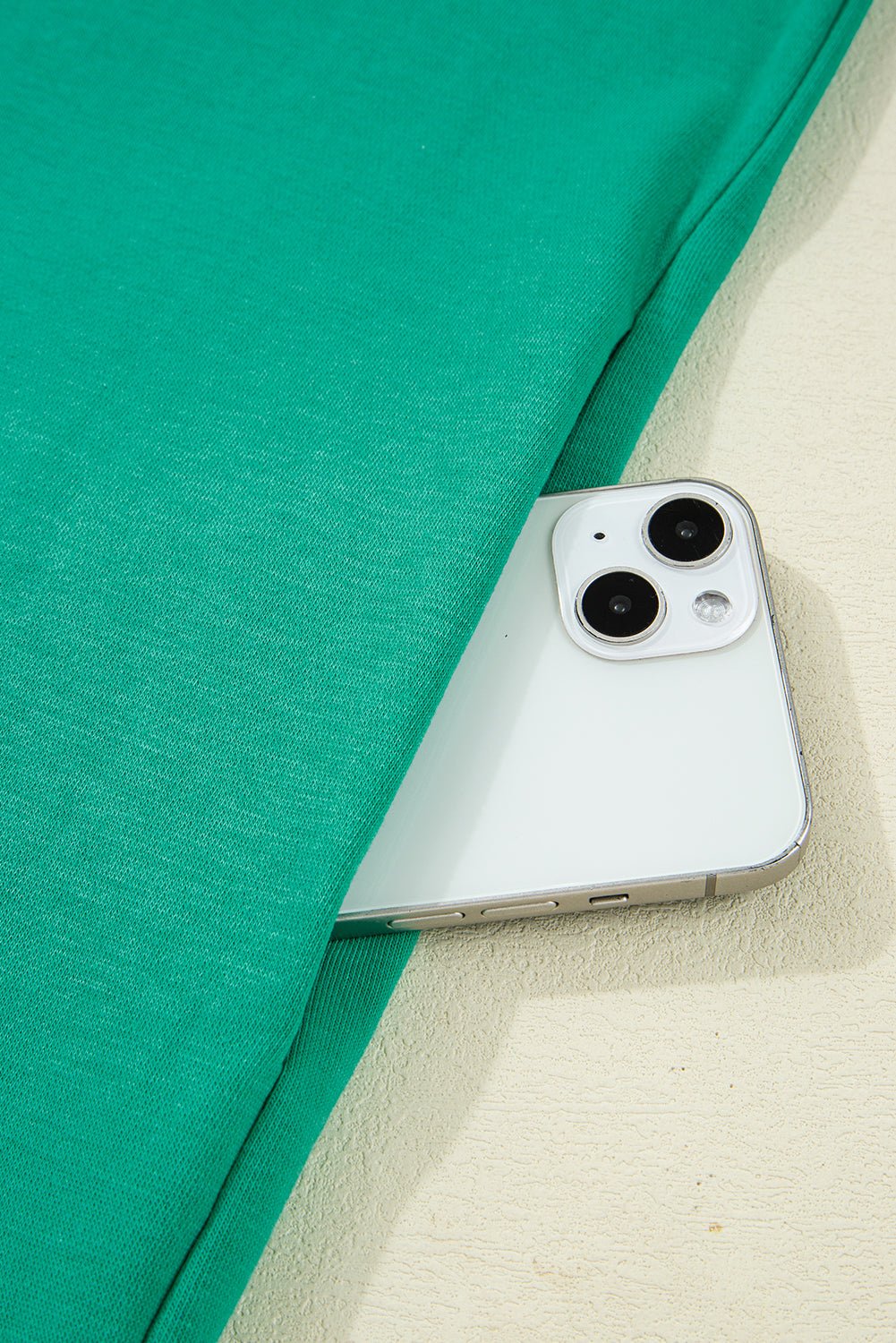 Mint Green Preppy Contrast Striped V Neck Long Sleeve T-shirt Dress - MAD RUFFI