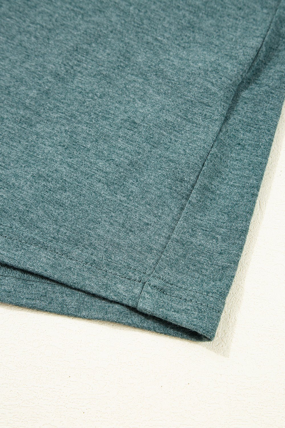 Mist Green Crisscross V Neck Flutter Sleeve T Shirt - MAD RUFFI