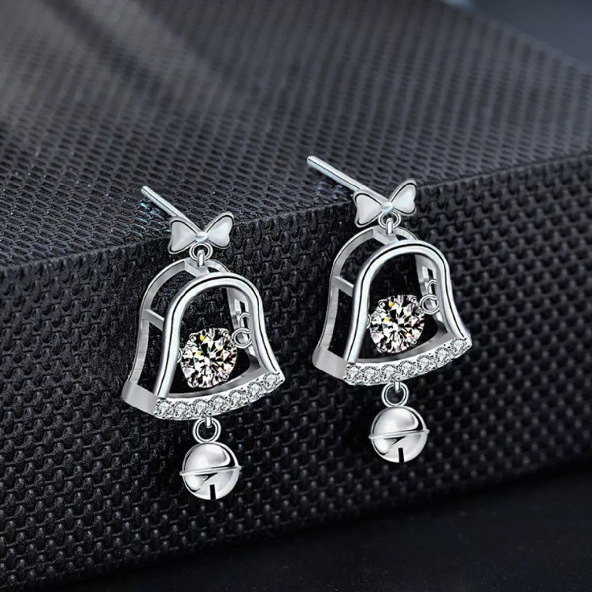 Moissanite 925 Sterling Silver Bell Earrings - MAD RUFFI
