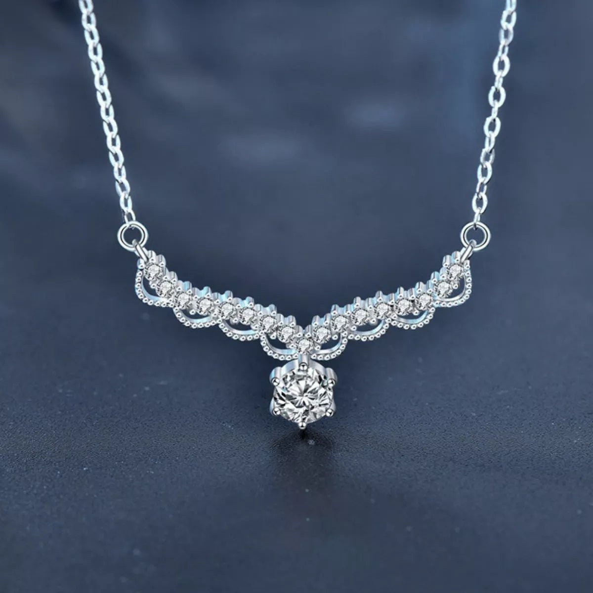 Moissanite 925 Sterling Silver Necklace - MAD RUFFI