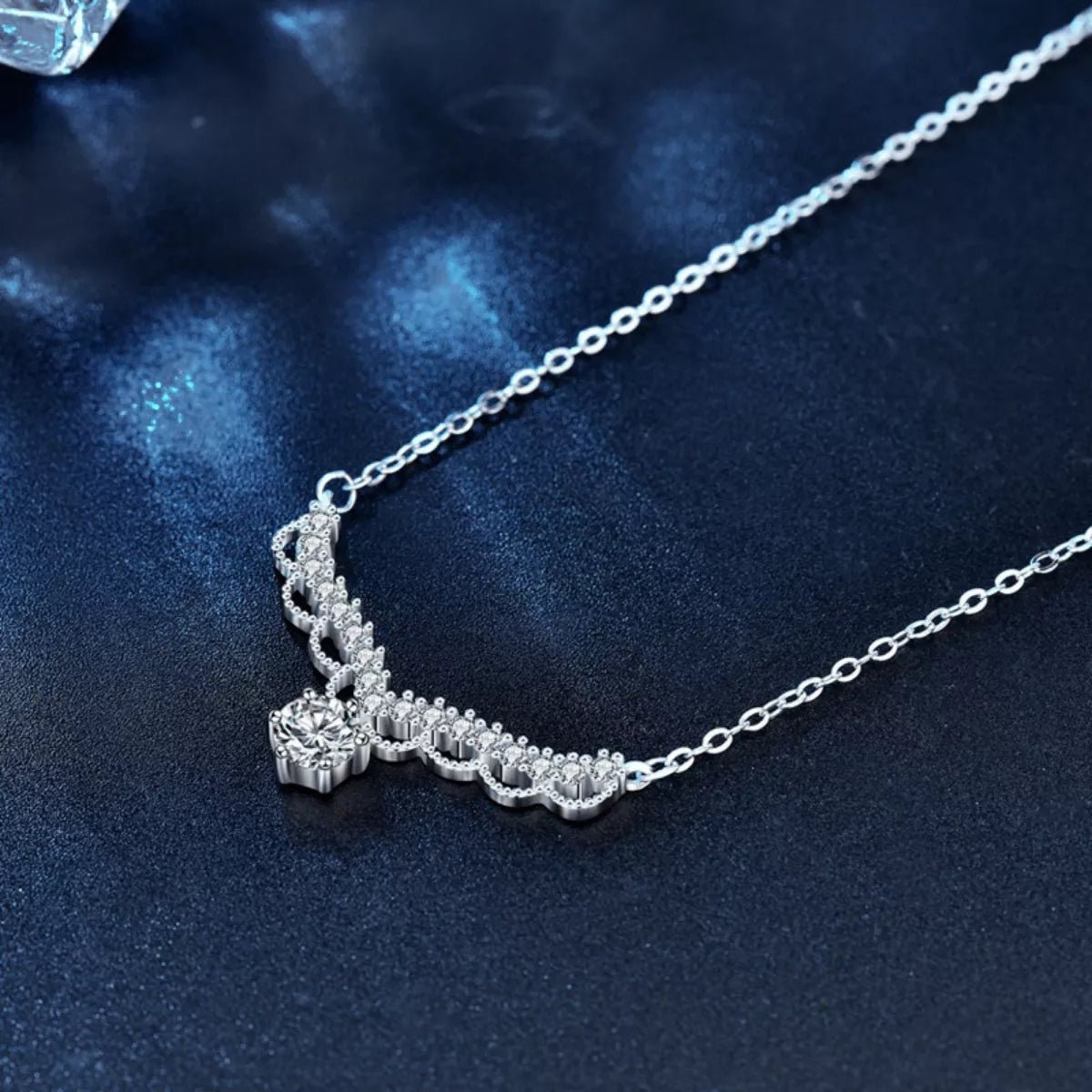 Moissanite 925 Sterling Silver Necklace - MAD RUFFI