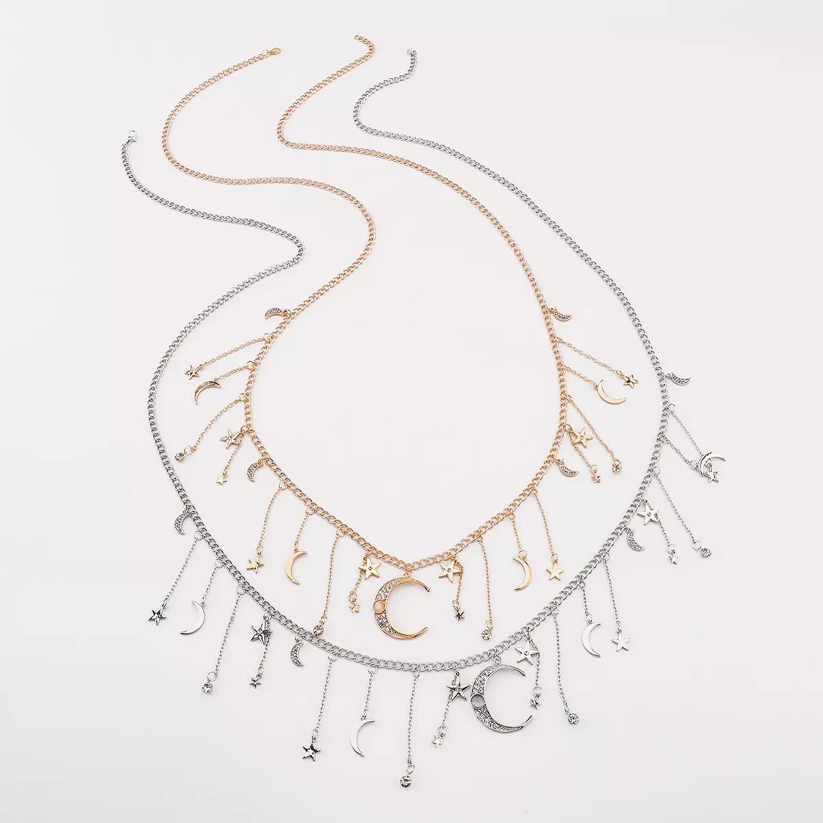 Moon & Star Charm Necklace - MAD RUFFI