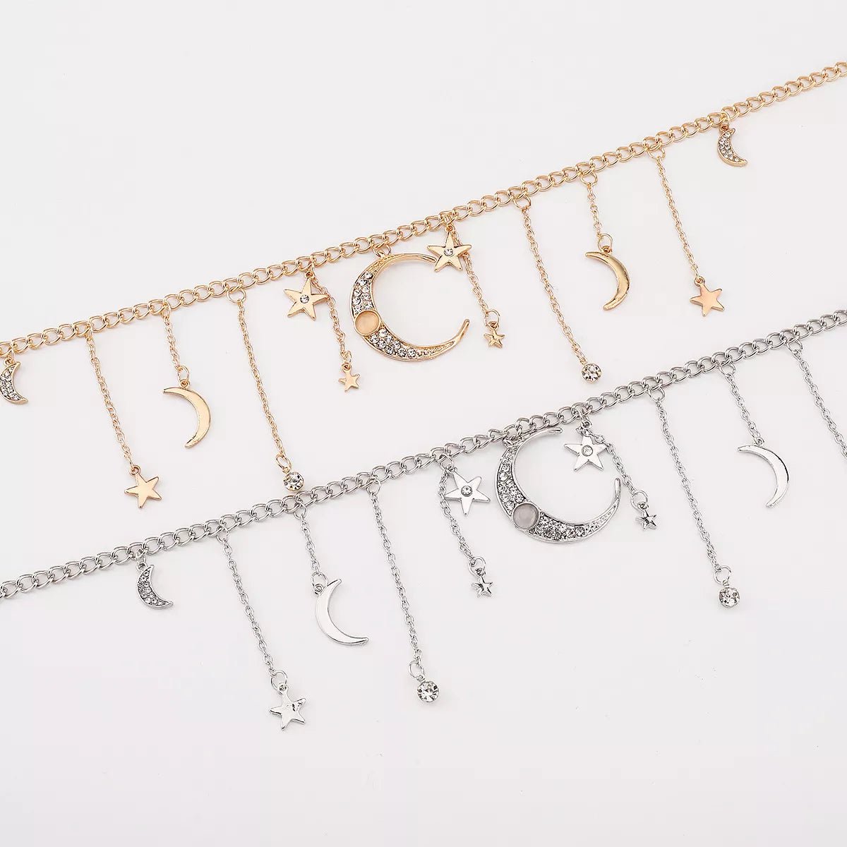 Moon & Star Charm Necklace - MAD RUFFI