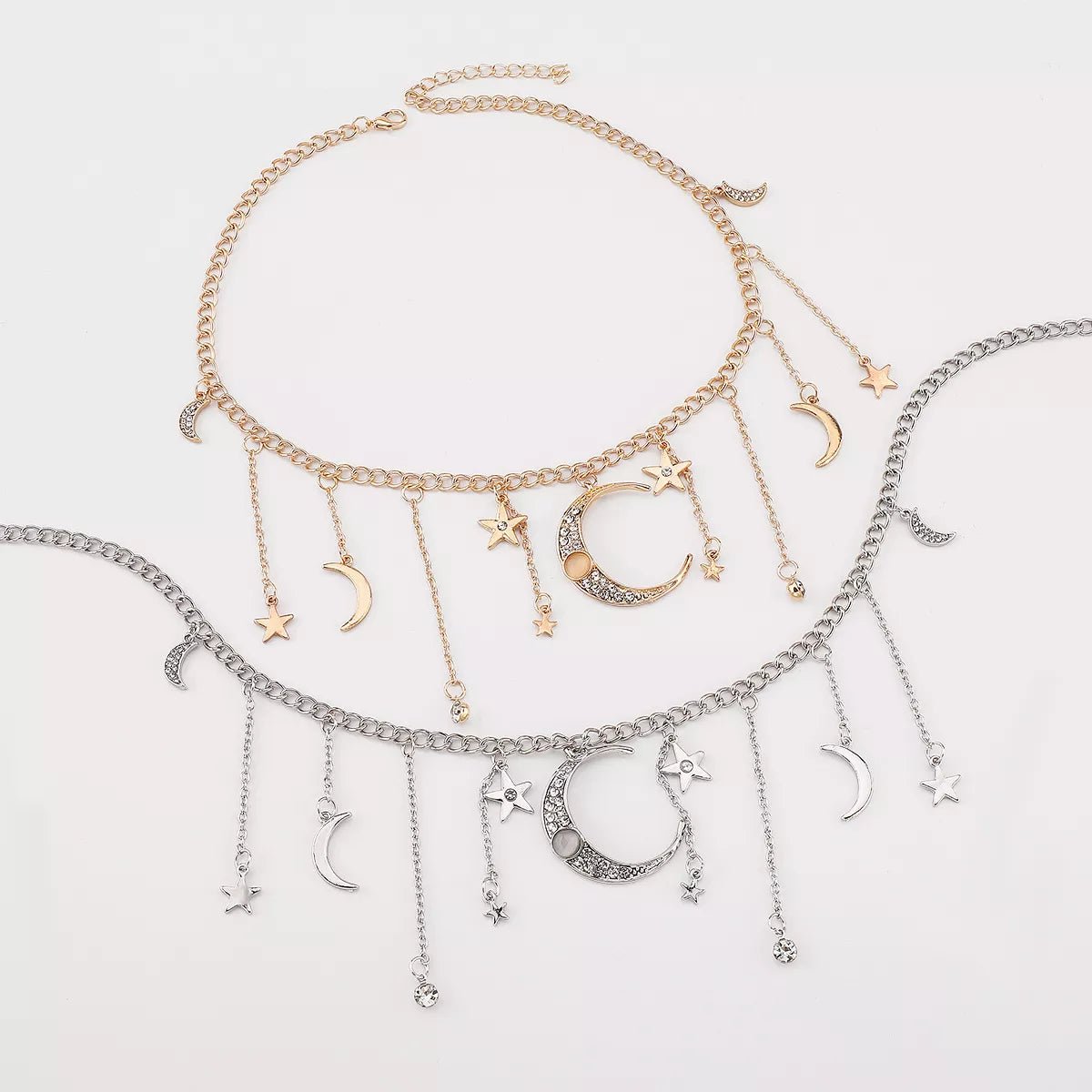 Moon & Star Charm Necklace - MAD RUFFI
