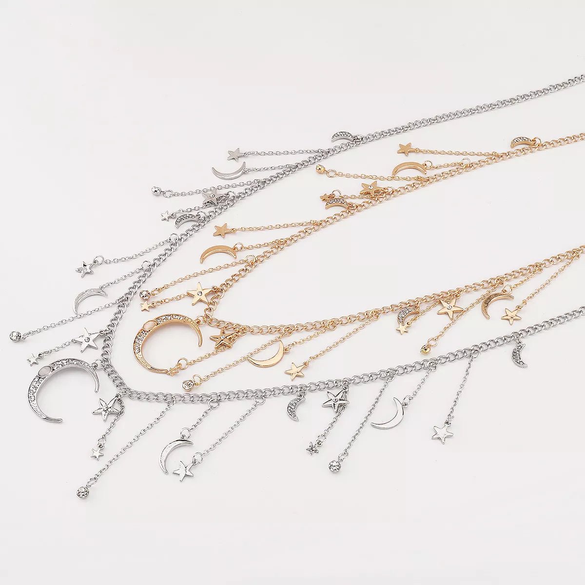 Moon & Star Charm Necklace - MAD RUFFI