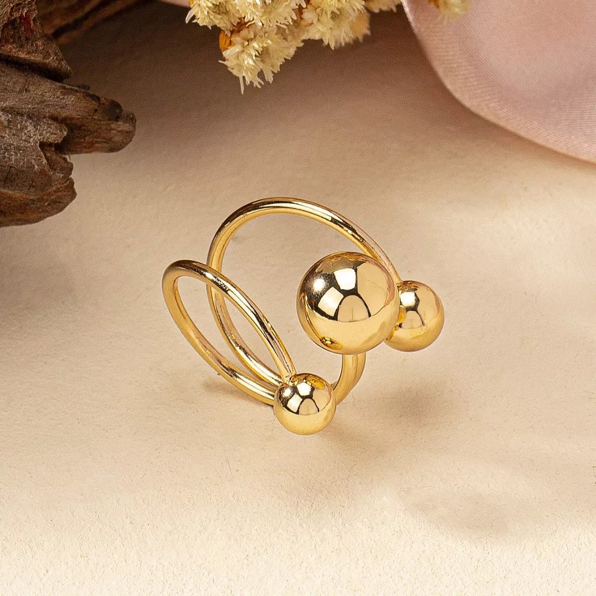 Multi Layered Ball Ring - MAD RUFFI