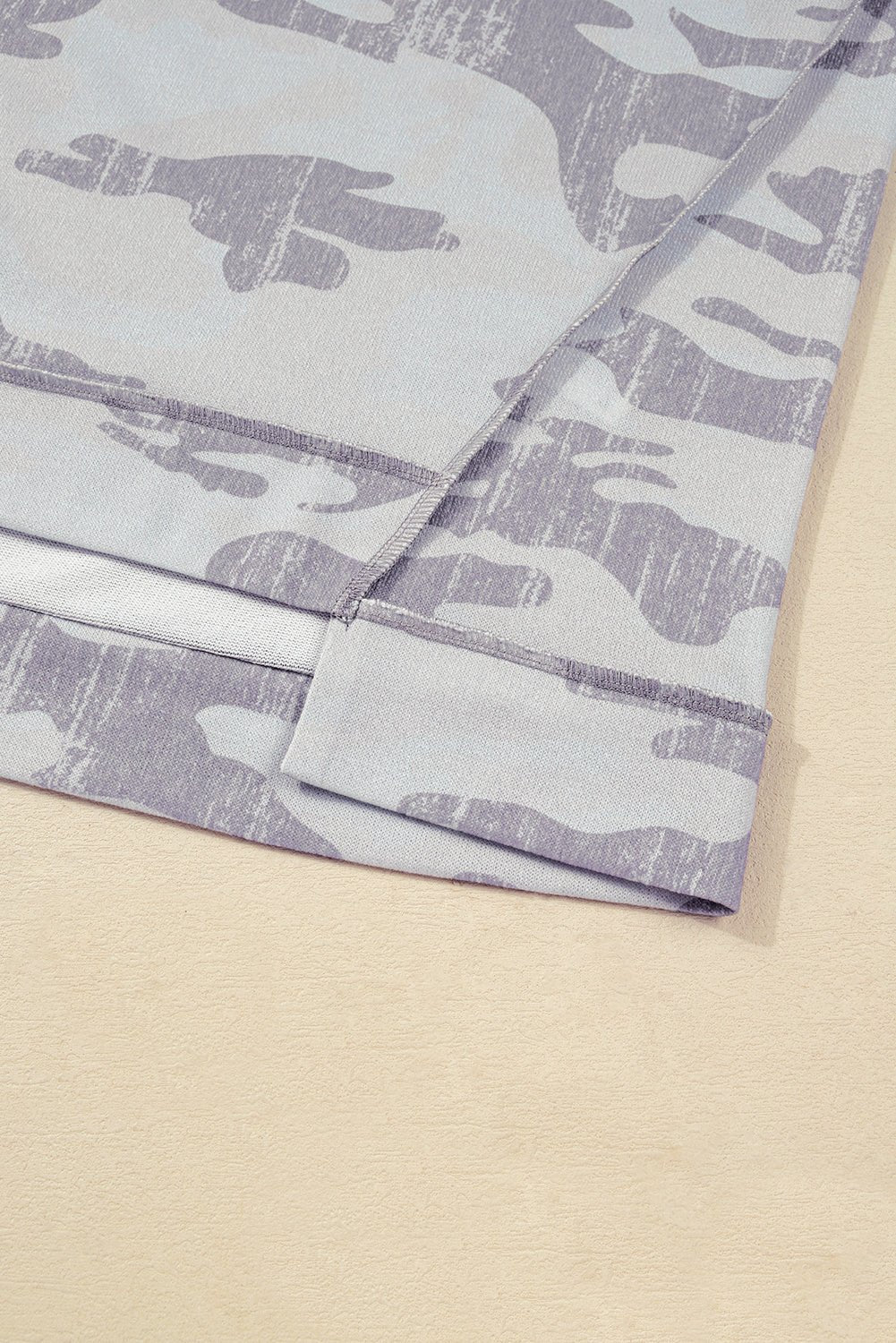 Multicolour Camouflage Print Round Neck Plus Size Sweatshirt - MAD RUFFI