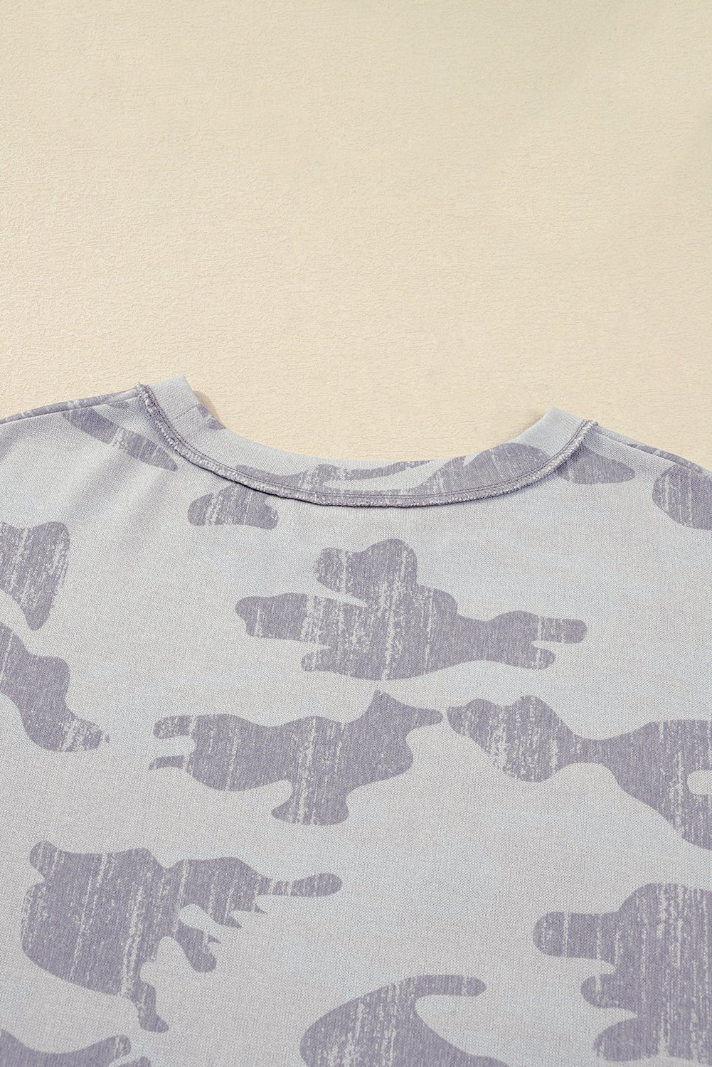 Multicolour Camouflage Print Round Neck Plus Size Sweatshirt - MAD RUFFI